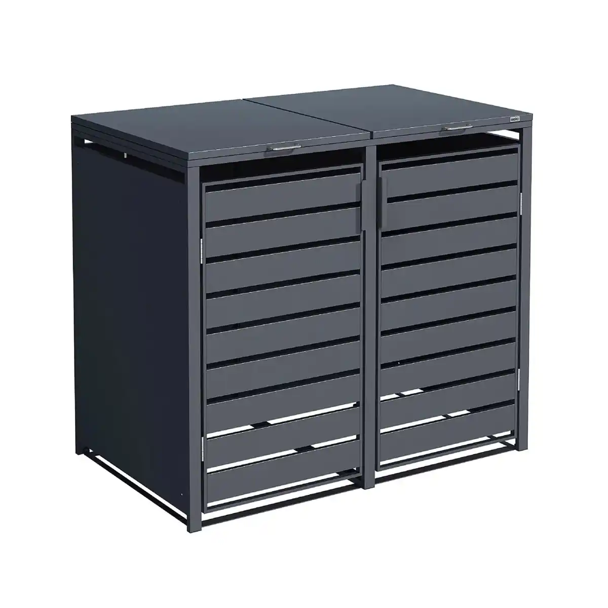 Bild 1 von weka Metall-Mülltonnenbox Gary 2er, Metall, Anthrazit