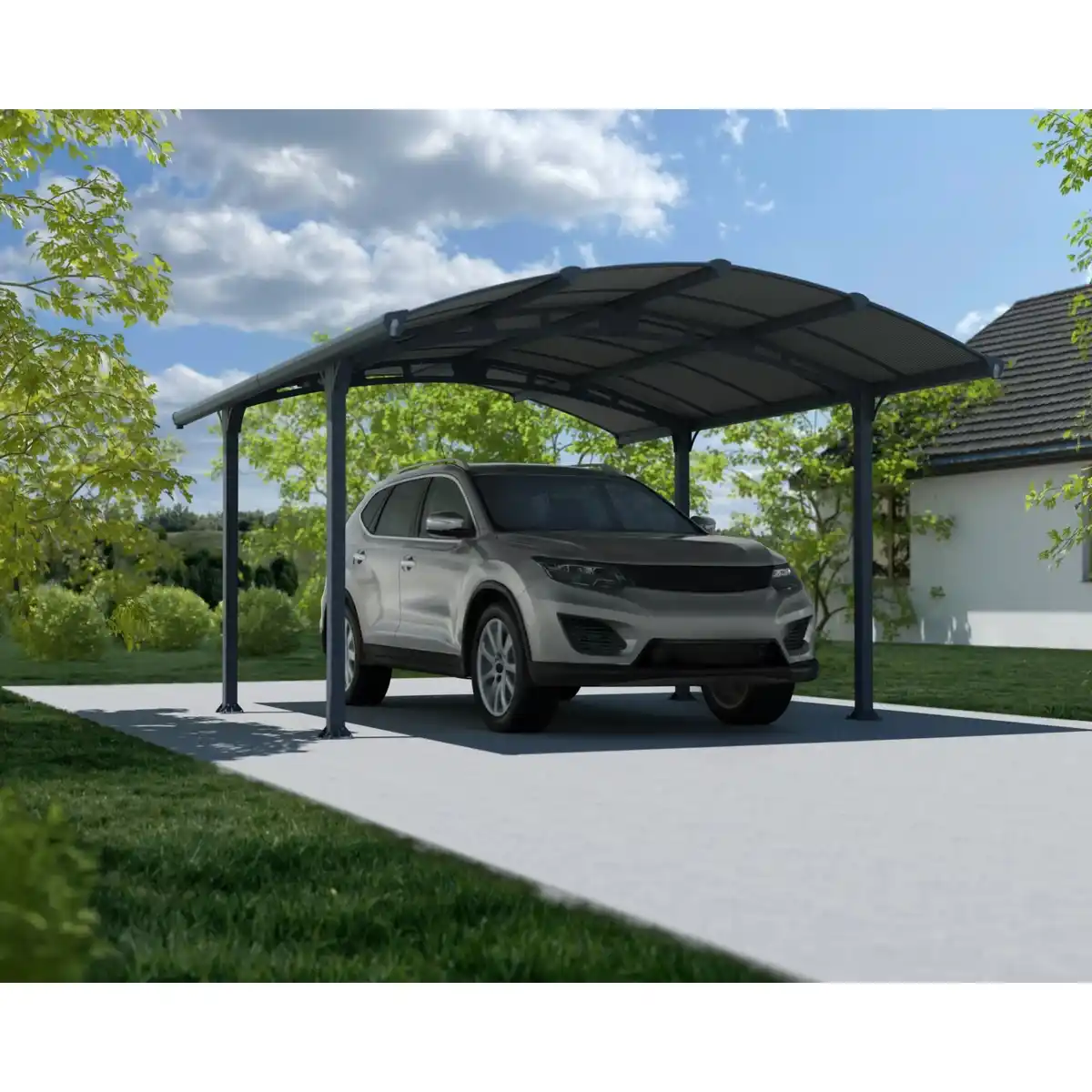 Bild 2 von Canopia Carport Arcadia 4300 Anthrazit 360 cm x 440 cm