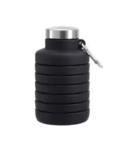 Faltbare Trinkflasche, schwarz