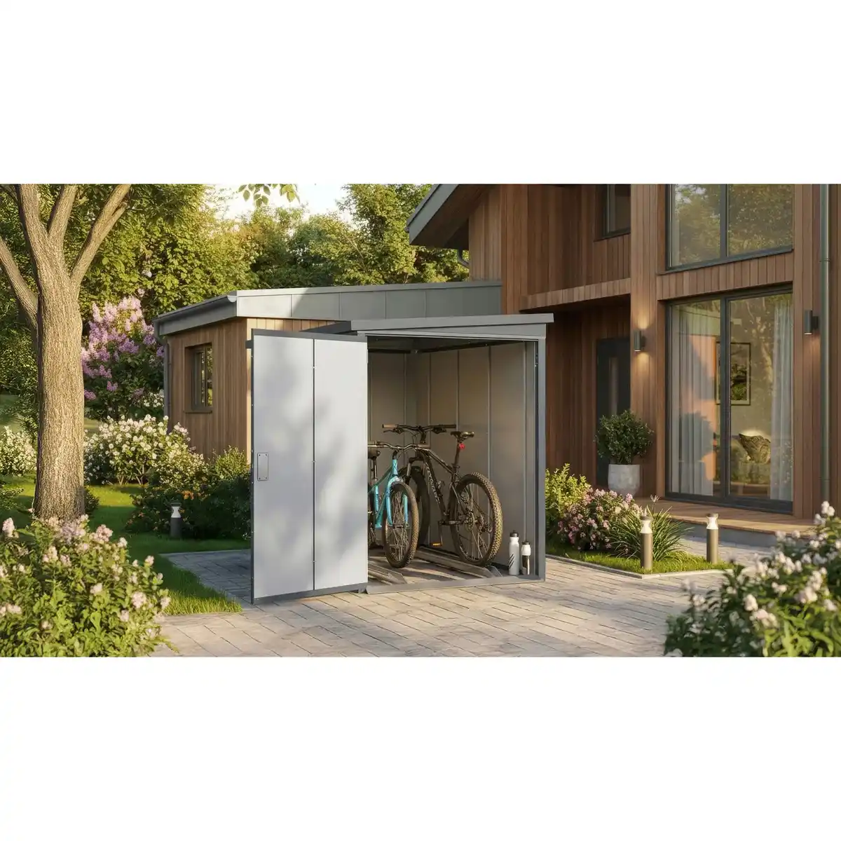 Bild 1 von weka Metall-Bikebox Gary, 120 x 210 x 159 cm Anthrazit