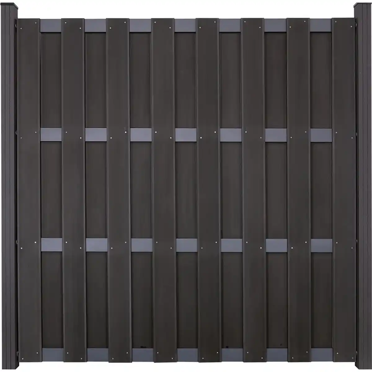 Bild 1 von GroJa Bausatz DB7 Fertigzaun DIY ohne Pfosten 180 cm x 180 cm Anthrazit