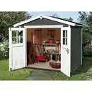 Bild 1 von OBI Outdoor Living Holz-Gartenhaus Monza Satteldach Lasiert 205 cm x 229 cm