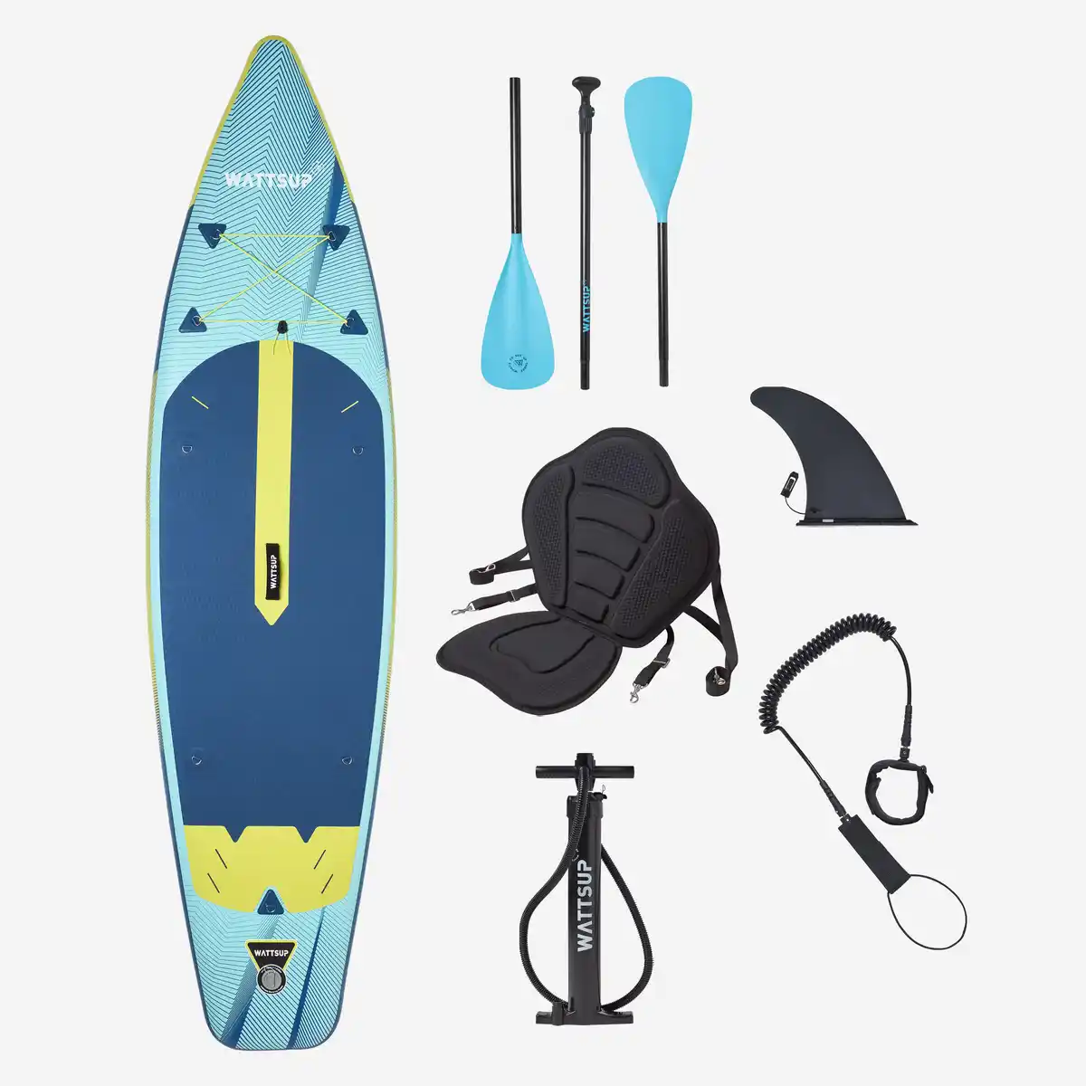 Bild 1 von WATTSUP SUP Set Stand up Paddle 10'6 mit Sitz - Mora