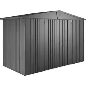 Biohort Metall-Gerätehaus Europa Dunkelgrau-Metallic 4,6 m²