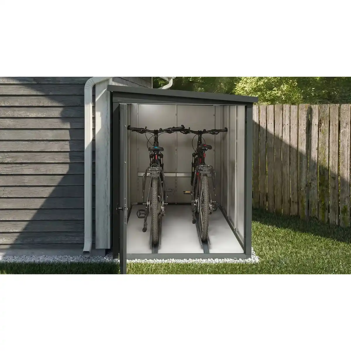 Bild 2 von weka Metall-Bikebox Gary, 120 x 210 x 159 cm Anthrazit