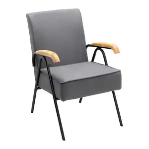 Sessel Nati Grau Mikrofaser, Grau