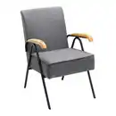 Bild 1 von Sessel Nati Grau Mikrofaser, Grau
