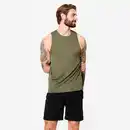 Bild 1 von DOMYOS Tank Top Herren atmungsaktiv - khaki