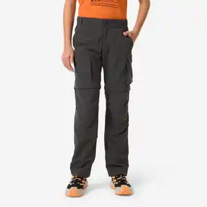 QUECHUA Zip-Off-Hose Kinder Gr. 122–172 Wandern - MH500 grau
