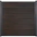 Bild 1 von GroJaViento Zaunelement Walnuss co-extrudiert 180 x 180 cm Rahmen: Anthrazit