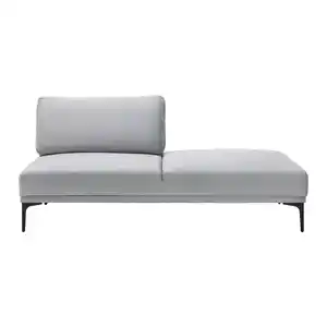 Sofa Tessa Grau Samt, Grau