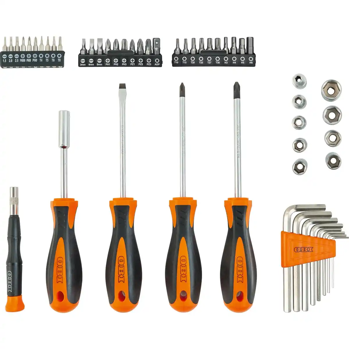 Bild 2 von OBI Basic Schraubendreher- und Bits-Set 52-teilig