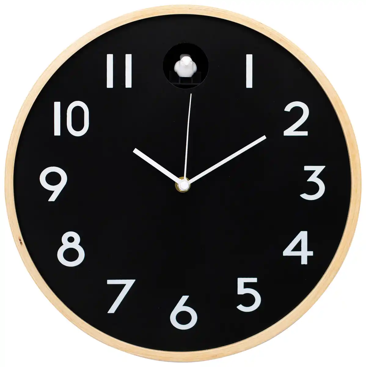 Bild 1 von Wanduhr Kukuk Natur/Schwarz, Naturfarben, Schwarz