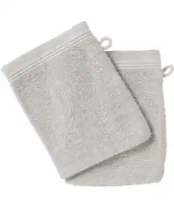 Waschhandschuhe mit Schlaufe, silber