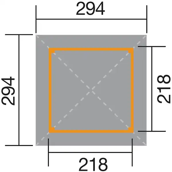 Bild 3 von Weka Pavillon Gartenoase 651 Gr. 1 Sparset 294 cm x 294 cm
