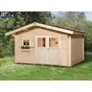 Bild 2 von weka Gartenhaus Verona A natur 340 x 250 cm, Vordach 60 cm