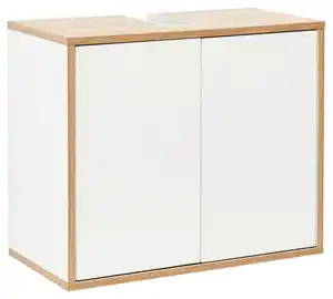 Waschbeckenunterschrank "Finn" weiß, eiche, Weiß