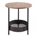 Bild 1 von Beistelltisch Ketty Walnussfarben MDF Rund, Walnussfarben