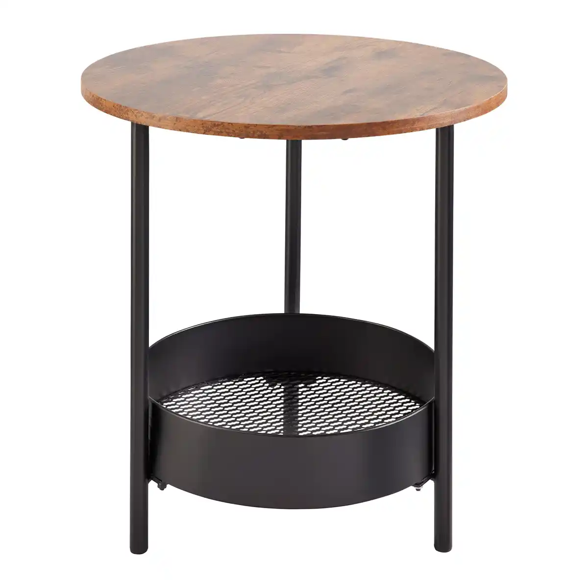Bild 1 von Beistelltisch Ketty Walnussfarben MDF Rund, Walnussfarben