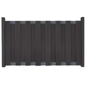 Groja Vorgartenzaun aus BPC 180 cm x 90 cm Anthrazit Querriegel DB703