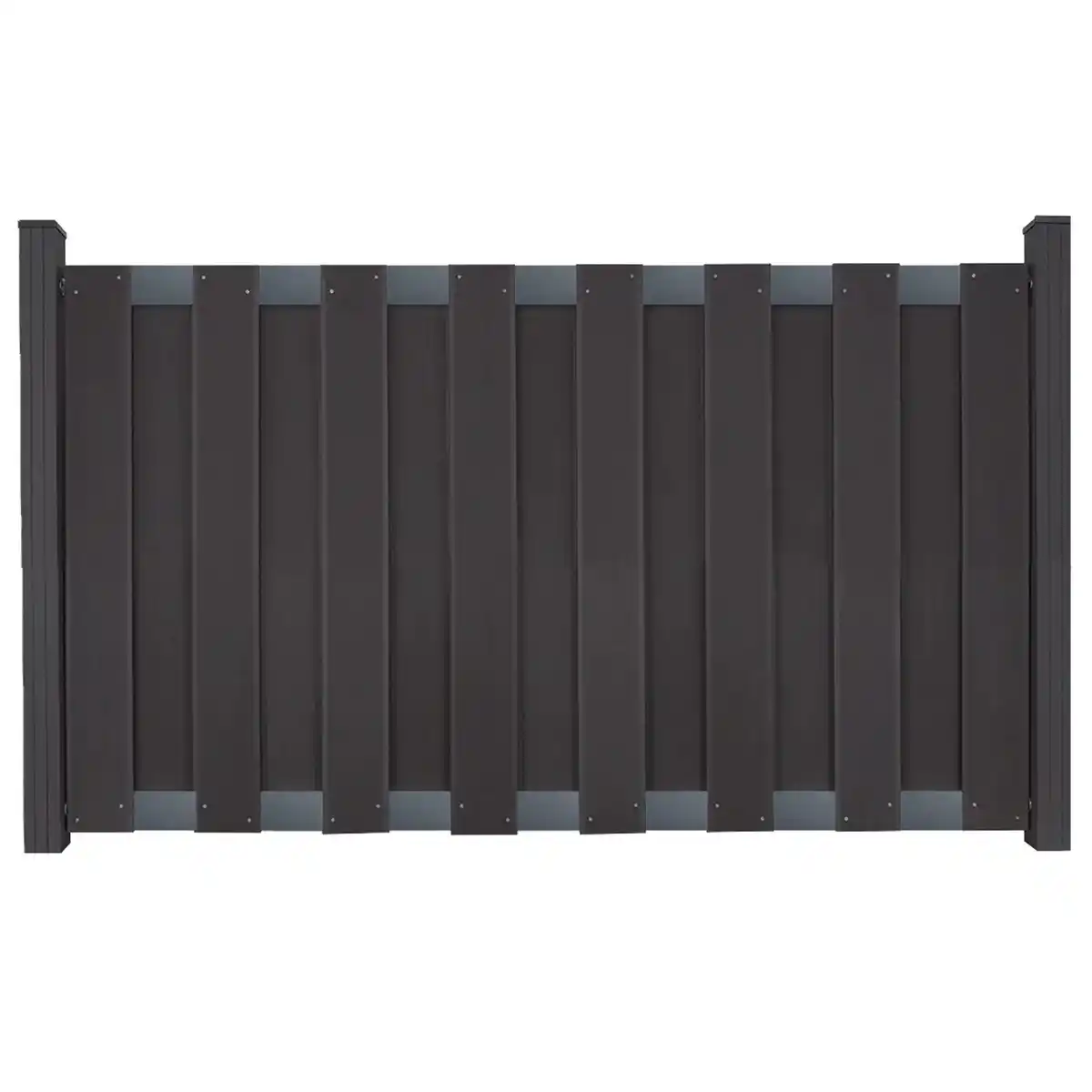 Bild 1 von Groja Vorgartenzaun aus BPC 180 cm x 90 cm Anthrazit Querriegel DB703