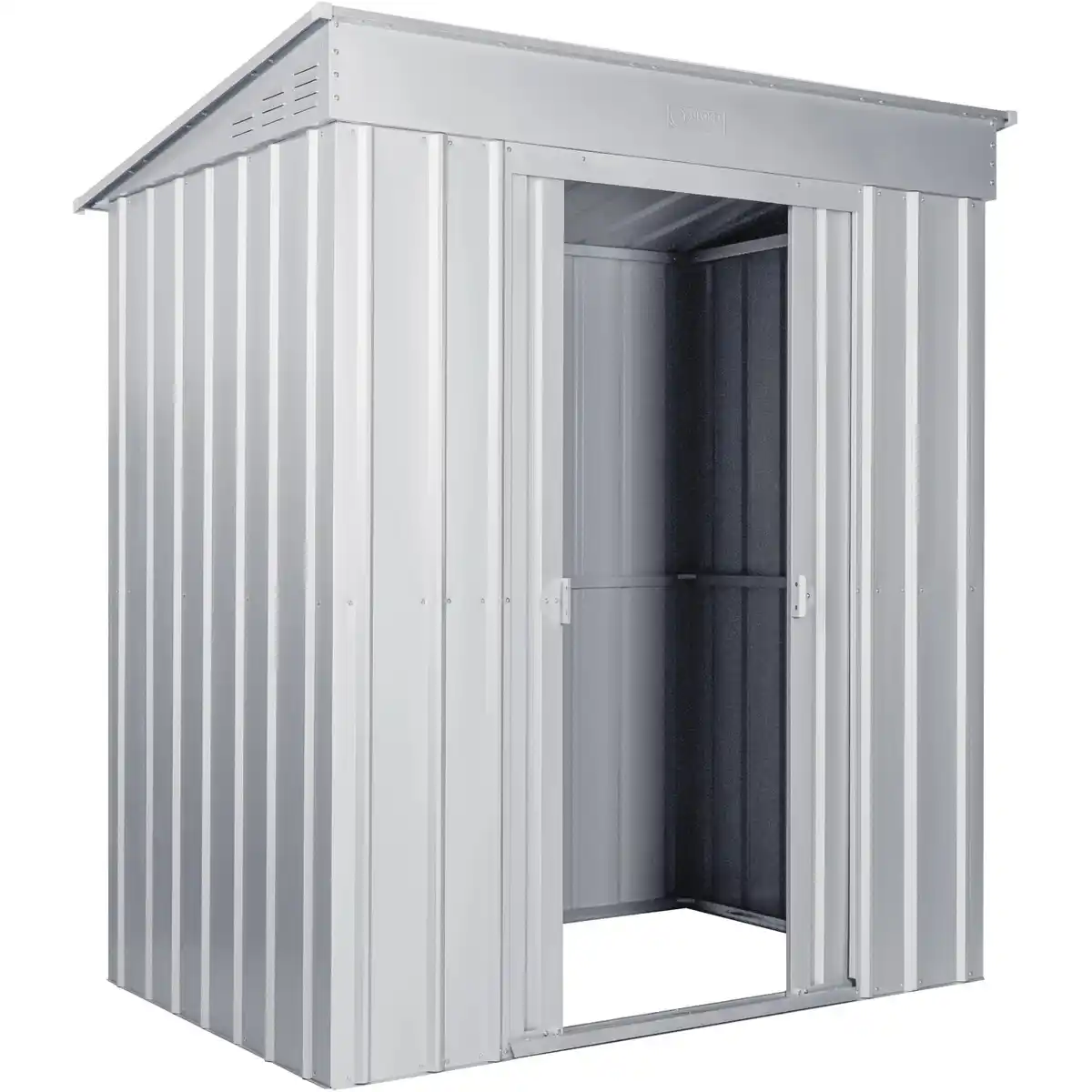 Bild 2 von Globel Metall-Gerätehaus Skillion 64 B x T: 171 cm x 113 cm Silber Metallic