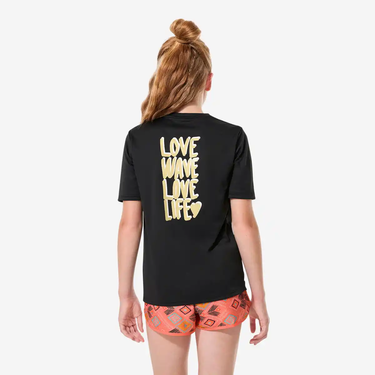Bild 1 von DECATHLON UV-Shirt kurzarm Surfen Kinder 100 Love schwarz