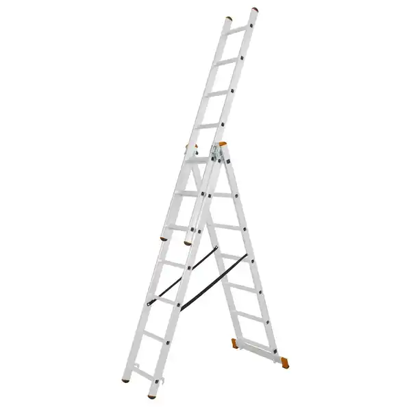 Bild 2 von Krause Vielzweckleiter 3 x 7 Sprossen Alu Natur 3-teilig