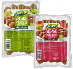 Vegetarische oder vegane Würstchen