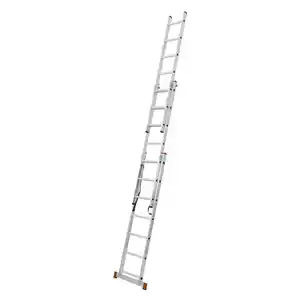 Krause Vielzweckleiter 3 x 7 Sprossen Alu Natur 3-teilig
