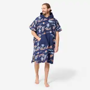 DECATHLON Surf-Poncho Damen/Herren - 500 Stories blau