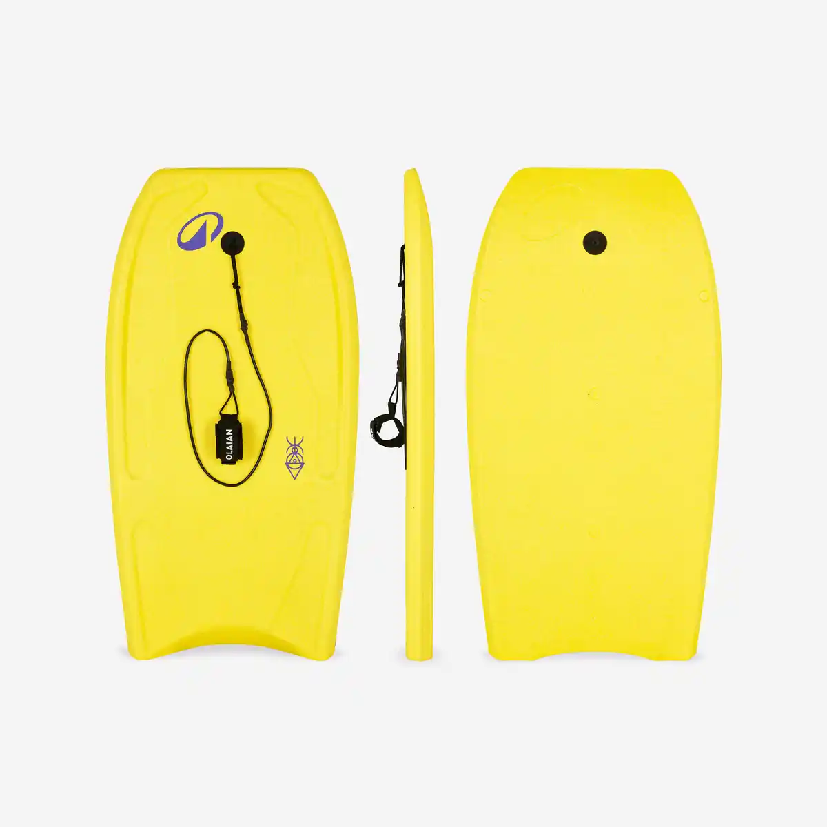 Bild 1 von DECATHLON Bodyboard Einsteiger Monomaterial vorgeformt 100 gelb