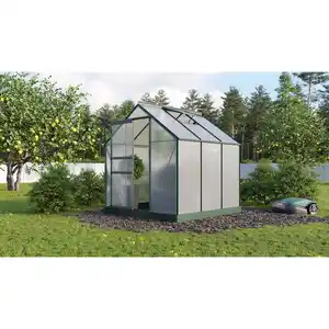 Vitavia Gewächshaus Planet 3800 Schwarz 3,8 m² inkl. Fundamentrahmen