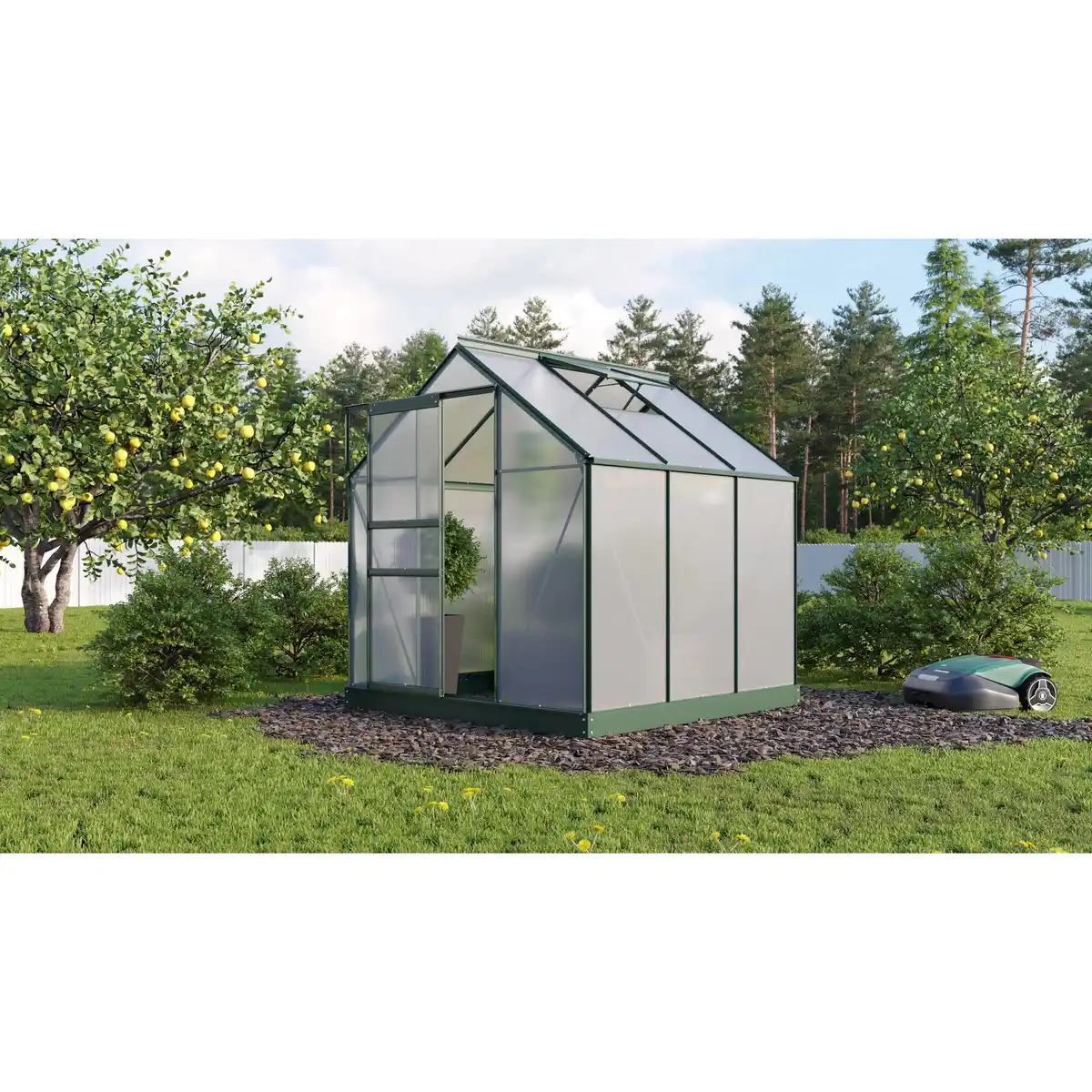 Bild 1 von Vitavia Gewächshaus Planet 3800 Schwarz 3,8 m² inkl. Fundamentrahmen