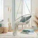 Bild 1 von Hängesessel Valencia Weiß aus Metall/Textil, Weiß