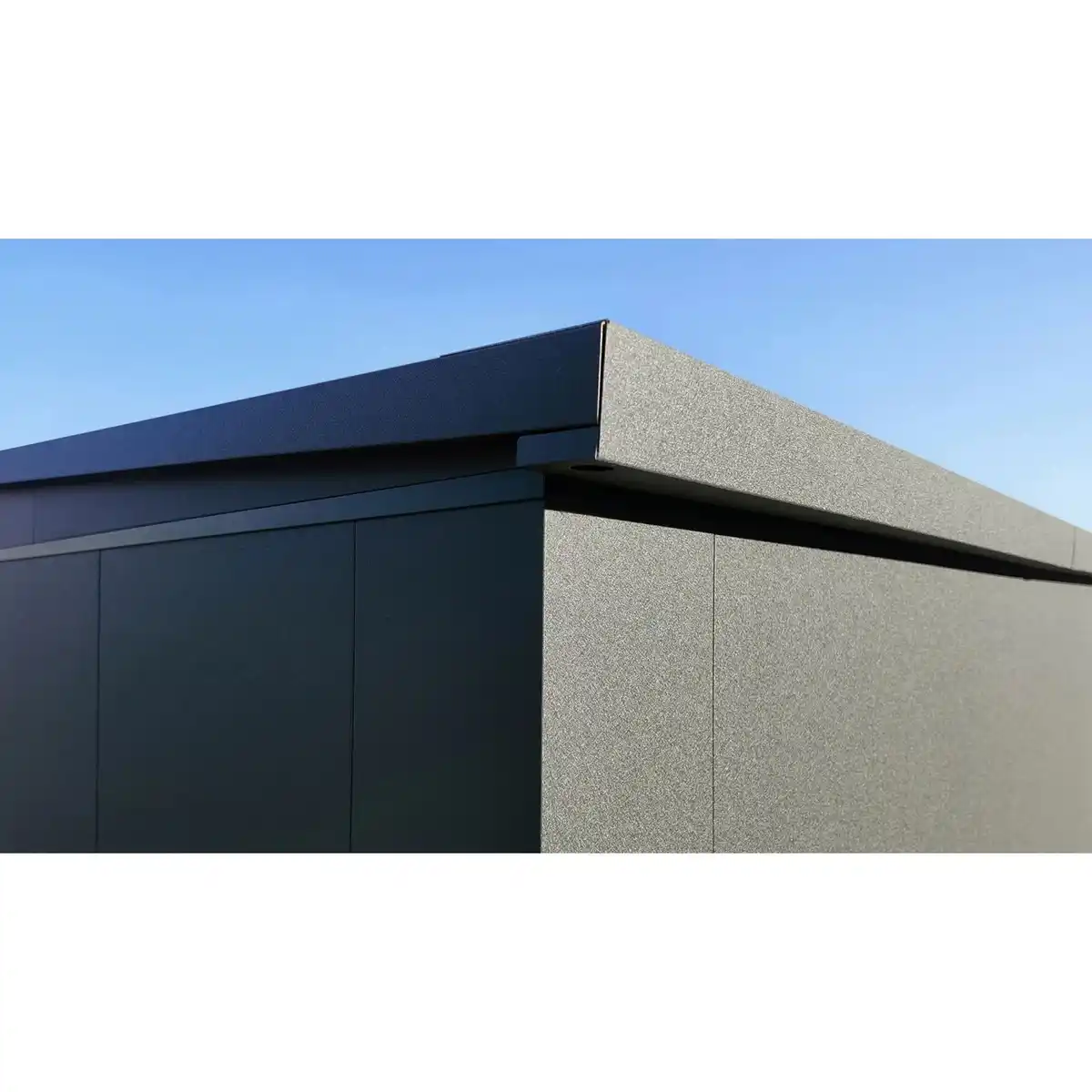 Bild 2 von weka Metall-Gerätehaus Gary, 0,7 mm, 192 x 148 cm Anthrazit