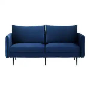 Sofa Yara Grün Samt, Blau
