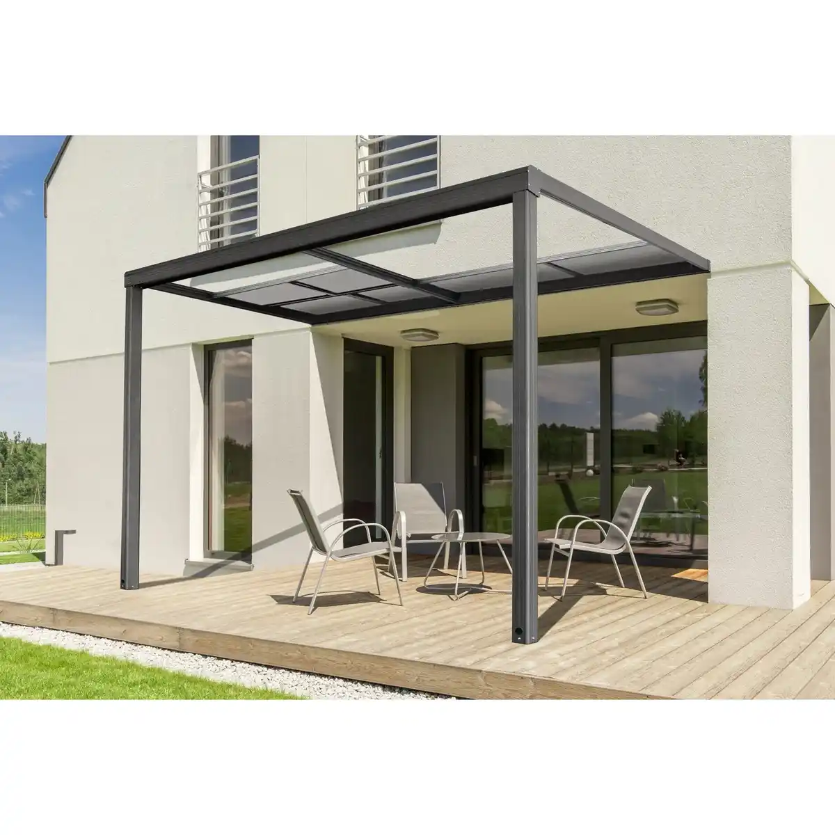 Bild 4 von Floraworld Terrassenüberdachung Air Anthrazit (BxT) 390 cm x 299 cm