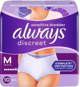 ALWAYS Discreet Pants, 10-St.-Packg.