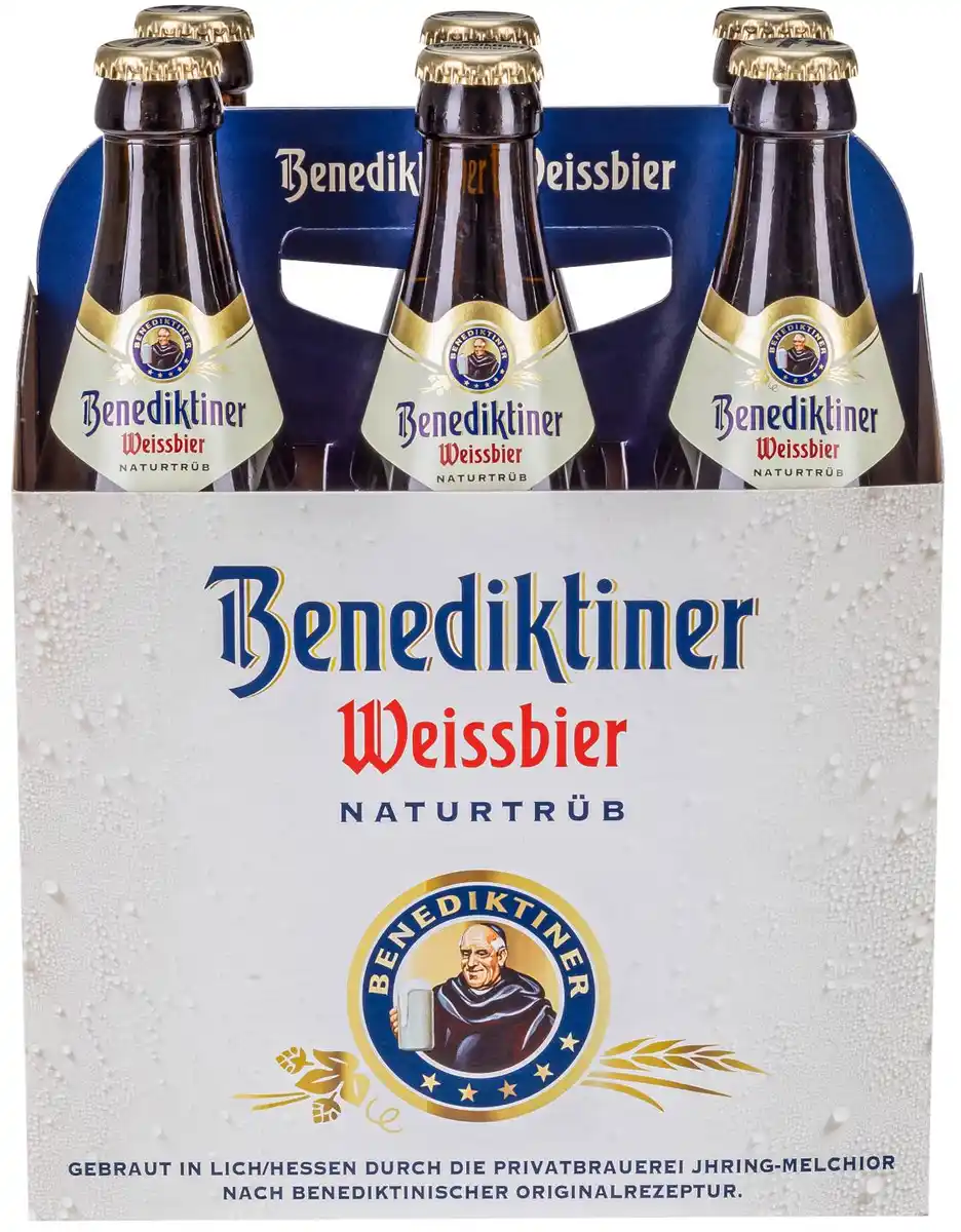 Bild 1 von BENEDIKTINER Weißbier, Packg. 6 x 0,5-l-Fl.