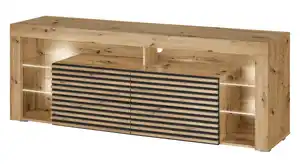 TV-Lowboard mit Beleuchtung Artisan Eiche - 179 cm - GOAL