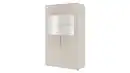 Bild 1 von Vitrine mit Beleuchtung kaschmir-beige Glasfront - 90 cm - SANTORIN