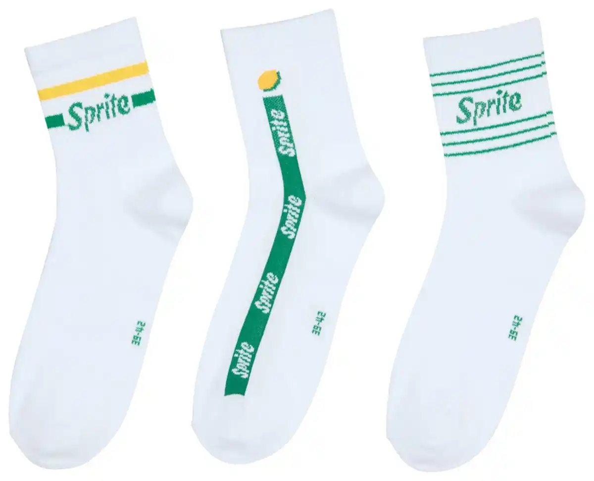 Bild 4 von Quarter-Socken »Coca Cola/Fanta/Sprite«, 3 Paar
