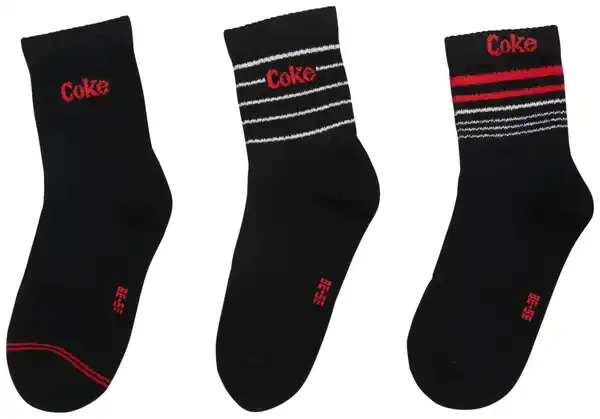 Bild 2 von Quarter-Socken »Coca Cola/Fanta/Sprite«, 3 Paar