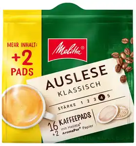 MELITTA Kaffee-Pads, 18 St. = 120 - 126-g-Packg.