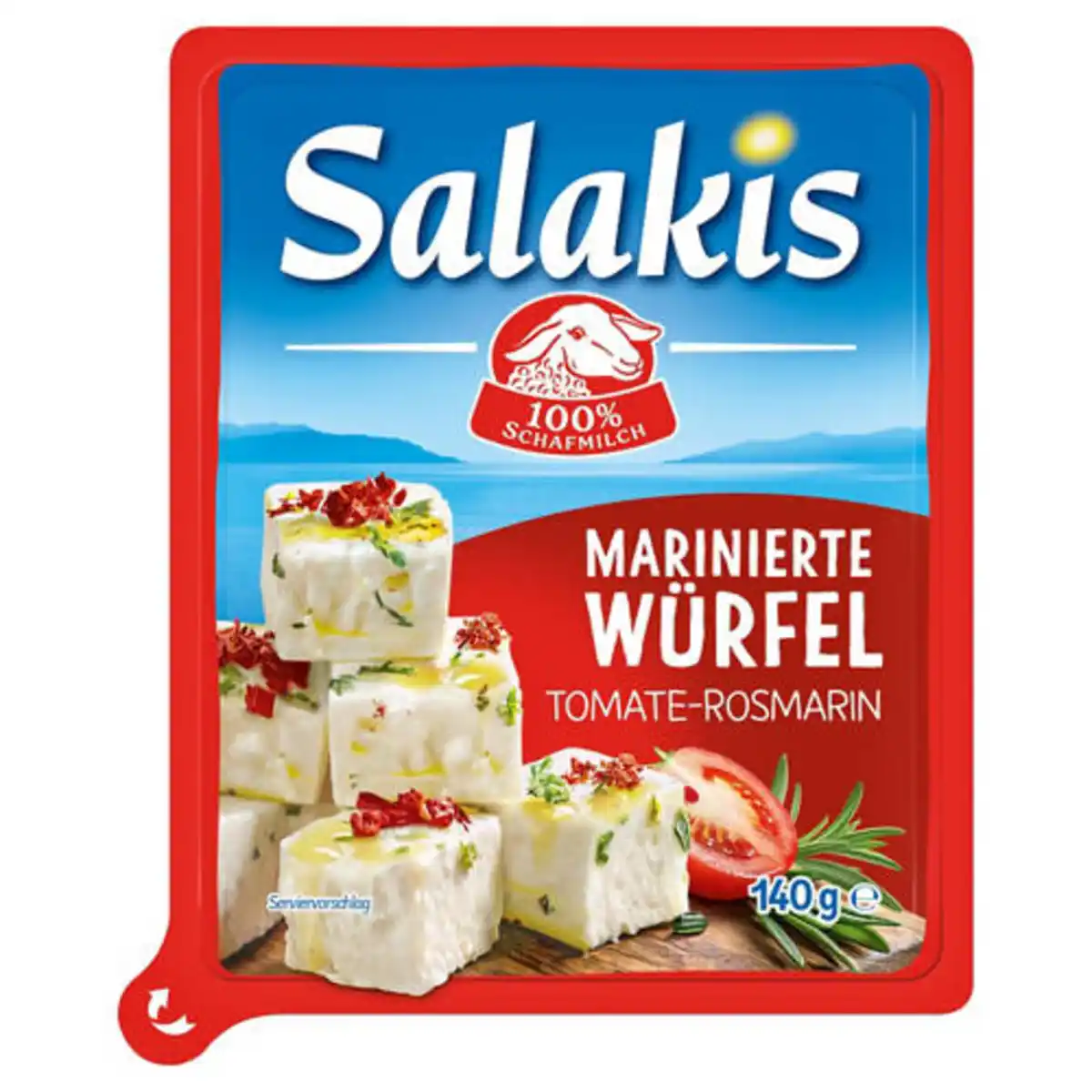 Bild 1 von Salakis Marinierte Würfel 140 g, Tomate-Rosmarin
