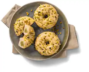 Pistazien-Vanille-Donut, Stück