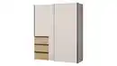 Bild 1 von Schwebetürenschrank beige Wildeiche 170 cm 2-türig - WINN