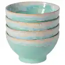 Bild 1 von Costa Nova Schüsselset Grespresso, Türkis, Keramik, 4-teilig, rund, 8 cm, Handmade in Europe, Essen & Trinken, Geschirr, Schalen & Schüsseln, Schüsselset