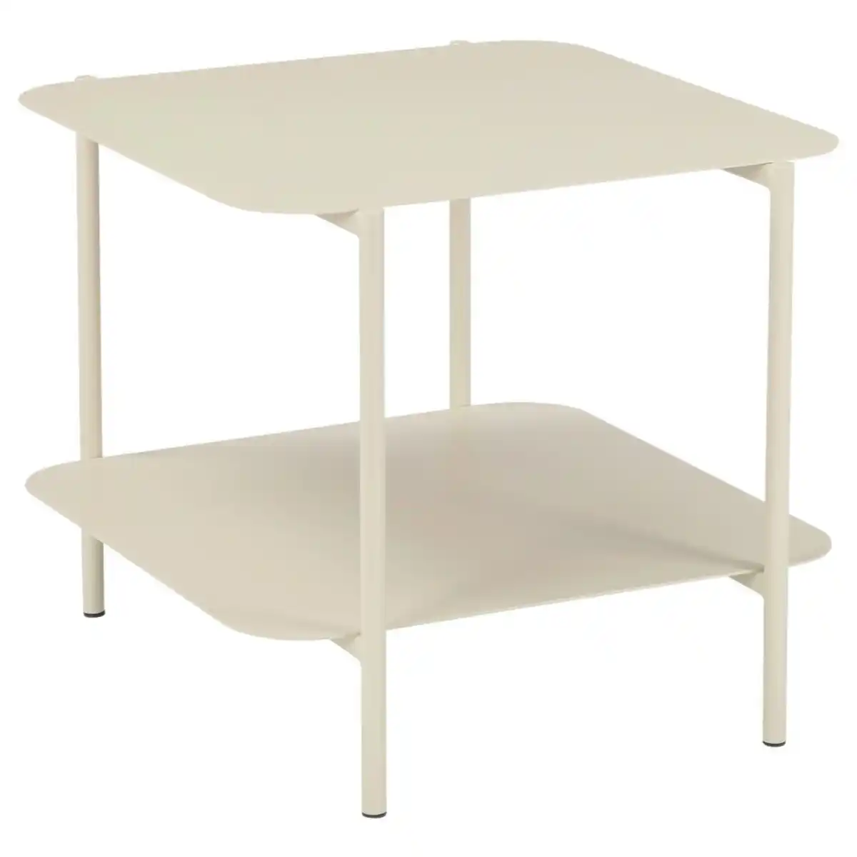 Bild 1 von Carryhome Beistelltisch, Creme, Metall, quadratisch, Rundrohr, 45x40x48.4 cm, Wohnzimmer, Wohnzimmertische, Beistelltische, Beistelltische Metall